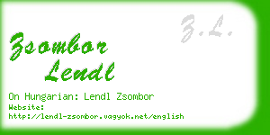 zsombor lendl business card